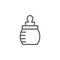 Mothers day feeding bottle outline icon. Element of mothers day illustration icon. Signs and symbols can be used for web, logo,