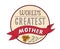 Mothers Day Festive Round Label Template