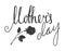 Mothers day handwriting grunge inscription
