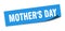 mothers day sticker. mother`s day square isolat sign.