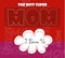 Mothers day typography card / Best super Mom design