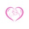 Mothers love. moms and baby logo designs icon