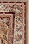 Motif of antique persian carpet, traditional ornamental textile