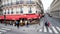 Motion aerial Paris over Cafe La Fregate