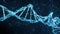 Motion Background Digital Plexus DNA molecule random digits Loop