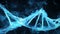 Motion Background Digital Polygon Plexus DNA molecule 4k Loop