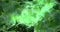 Motion Background VJ Loop - Green Acid Poison Lens Sphere Particles 4k