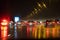 Motion Blur British Motorway Traffic and Police