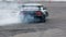 Motion blur car drifting, Professional driver drifting car on ra