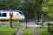 Motion Blur Dutch NS Sprinter Train, Velp, The Netherlands