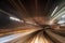 Motion blur train road