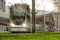 Motion blur tram at central station