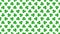 Motion green Saint Patrick shamrocks pattern