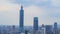 Motion Timelapse of the Taipei 101 and Xinyi District from afternoon to night