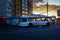 Motion trolleybus. Urban transport.