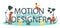 Motion or video designer typographic header concept. Artist create