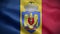 Motion video of the national flag of the Republic of Moldova