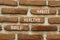 Motivation Build healthy habits symbol. Concept words Build healthy habits on red brown brick wall on beautiful red brown brick