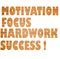 Motivation, focus, hard work, success !
