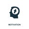 Motivation icon. Creative element from business administration collection. Simple Motivation icon for web design, apps and