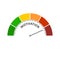 Motivation level meter. Economy and social concept