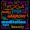 motivation yoga word cloud, word cloud use for banner, painting, motivation, web-page, website background, t-shirt & shirt