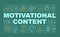 Motivational content word concepts banner