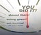 Motivational Speedometer - You Did It