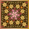 Motley floral ornament for square bandana print in vector in russian style