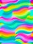 Motley pied stripes, waves, lines, curls and bumps. Abstract beautiful background. Soft voluminous wavy lines of