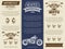 Moto club vintage banners template