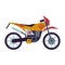 Moto cross motorcycle style vehicle icon