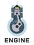 Moto engine symbol