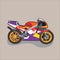 Moto sport. moto gp. moto bike. vector