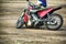 Motoball, teens play motoball on motorcycles with a ball, motorcycling