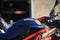Motobike Ducati Monster, close up. Logo on the fuel tank