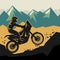 Motocross abstract background