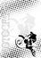 Motocross dots poster background