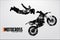 Motocross drivers silhouette. Vector illustration