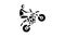motocross extreme sport glyph icon animation