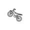 motocross icon. Element of motor sport icon for mobile concept and web apps. Thin line motocross icon can be used for web and