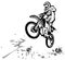 Motocross illustration