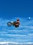 Motocross Jump into the Moon