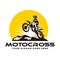 Motocross logo ,  motocycle vector