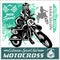 Motocross Rider - vector emblem and logos