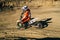 Motocross sport photo extreme, dirt championship, rider