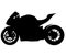 MotoGP Bike - motorcycle without a racer, driver. silhouette