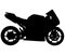 MotoGP Bike - motorcycle without a racer, driver. silhouette
