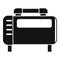 Motor air compressor icon, simple style