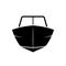 Motor boat front view icon